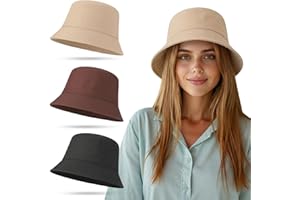 scenicamp 3 Pack Bucket Hat Summer Fisherman Hats, Foldable Bucket Hats for Women Men Summer Fishing Hiking
