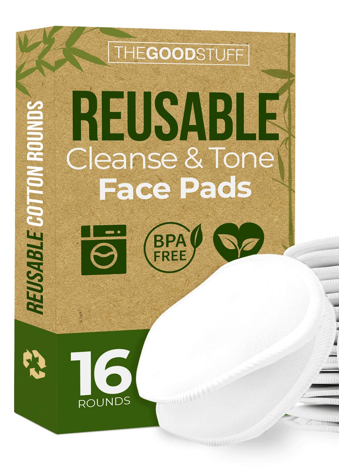 washable cotton pads face