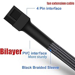 12" PWM Fan Extension Cable, 4-Pin PC Cable