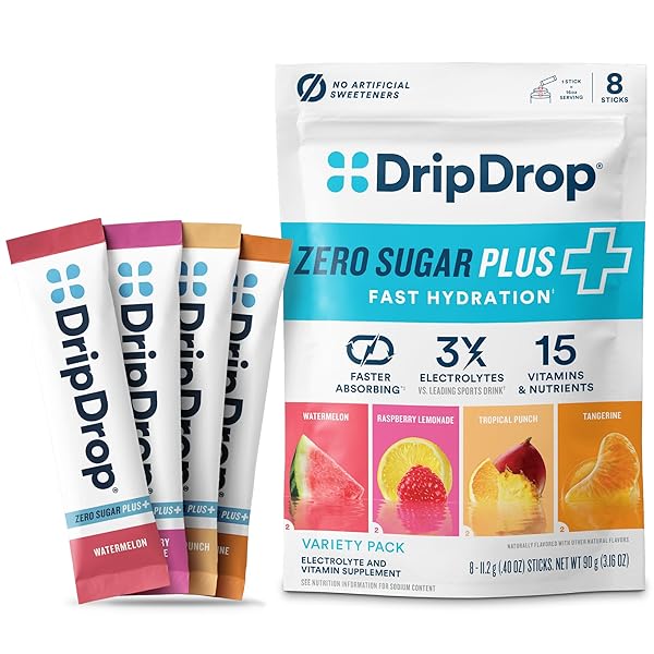 DRIPDROP ZERO SUGAR PLUS – SUGAR FREE HYDRATION...
