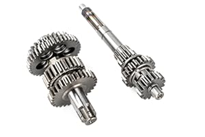 SUNQIAO PW80 Main Counter Shaft,Gear Box for yamaha PW80 PY80 Y-Zinger PEEWEE 80 Kid Bikes Transmission Gear Box