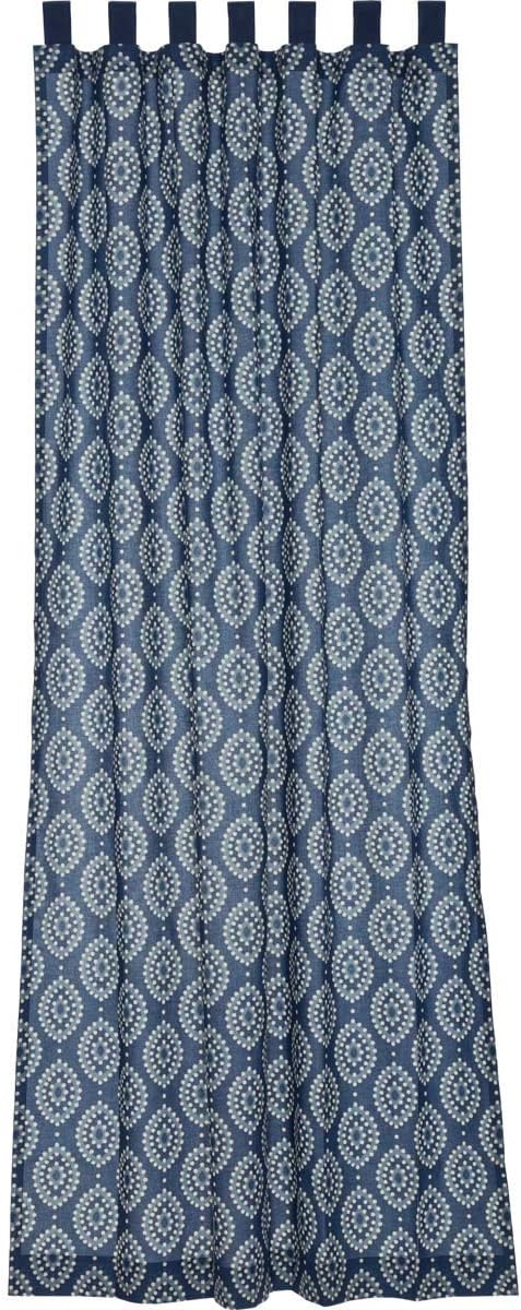 Amazon VHC Brands Coastal Window Paloma Blue Tab Top B06XPCSLP8