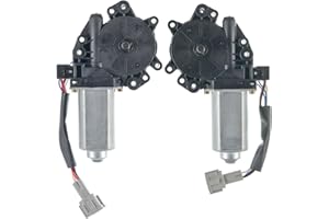 A-Premium Front Left and Right Power Window Lift Motor Compatible with Nissan Armada 2005-2015, Titan 2004-2019, Titan XD & Infiniti QX56, Driver and Passenger, with Anti-Clip Function, 2-PC Set