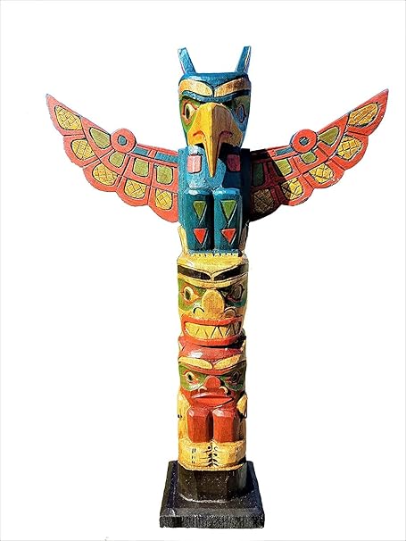 Amazon All Seas Gorgeous インチ 手彫り 木製トーテムポール 取り外し可能な翼付き インテリア オンライン通販