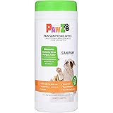 Protex PawZ SaniPaw Dog Paw Wipes (60 Wipes) | Safe Antibacterial Dog Paw Wipes | Deodorizing Dog Wipes | Dog Paw Cleaner and