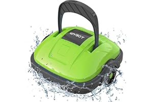 WYBOT Cordless Robotic Pool Cleaner, Automatic Pool Vacuum, Powerful Suction Pool Vacuum for above/In Ground Flat Pool Up to 538 Sq.Ft -Osprey200-Grey&Green