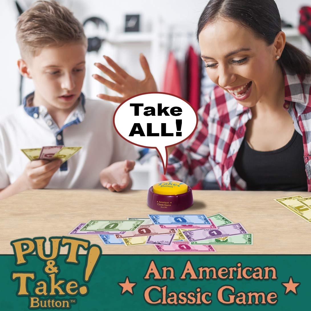 Put and Take Button - A New Generation of Put Take Spinning Tops and Dice. The Classic American Game Now with Audio. Talking Button Game.