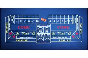 BALIKEN Tabletop Casino Felt 36"x72" for Craps Casino Table Top Felt Layout Mat