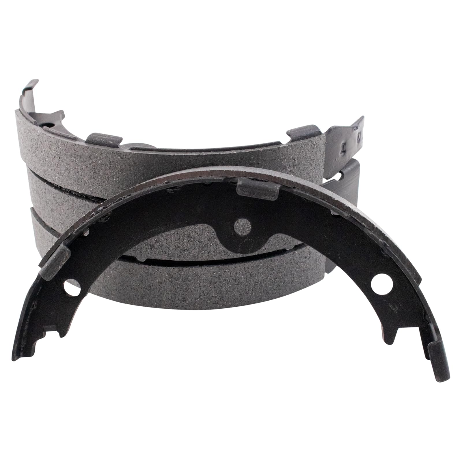 TRQ Rear Parking Brake Shoe Set Compatible with