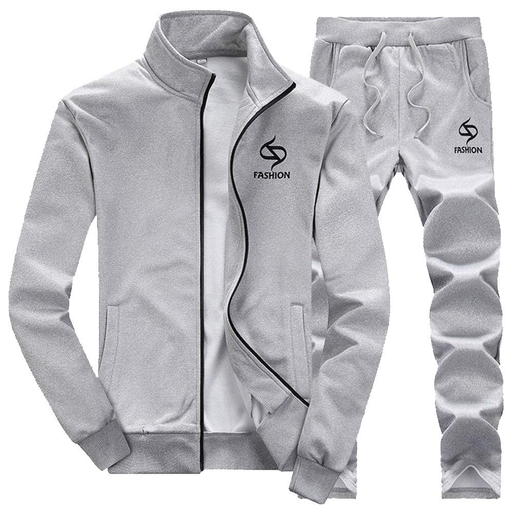 Buy CATSAP Men's Athletic Tracksuit Full Zip Warm Jogging Sweat Suits