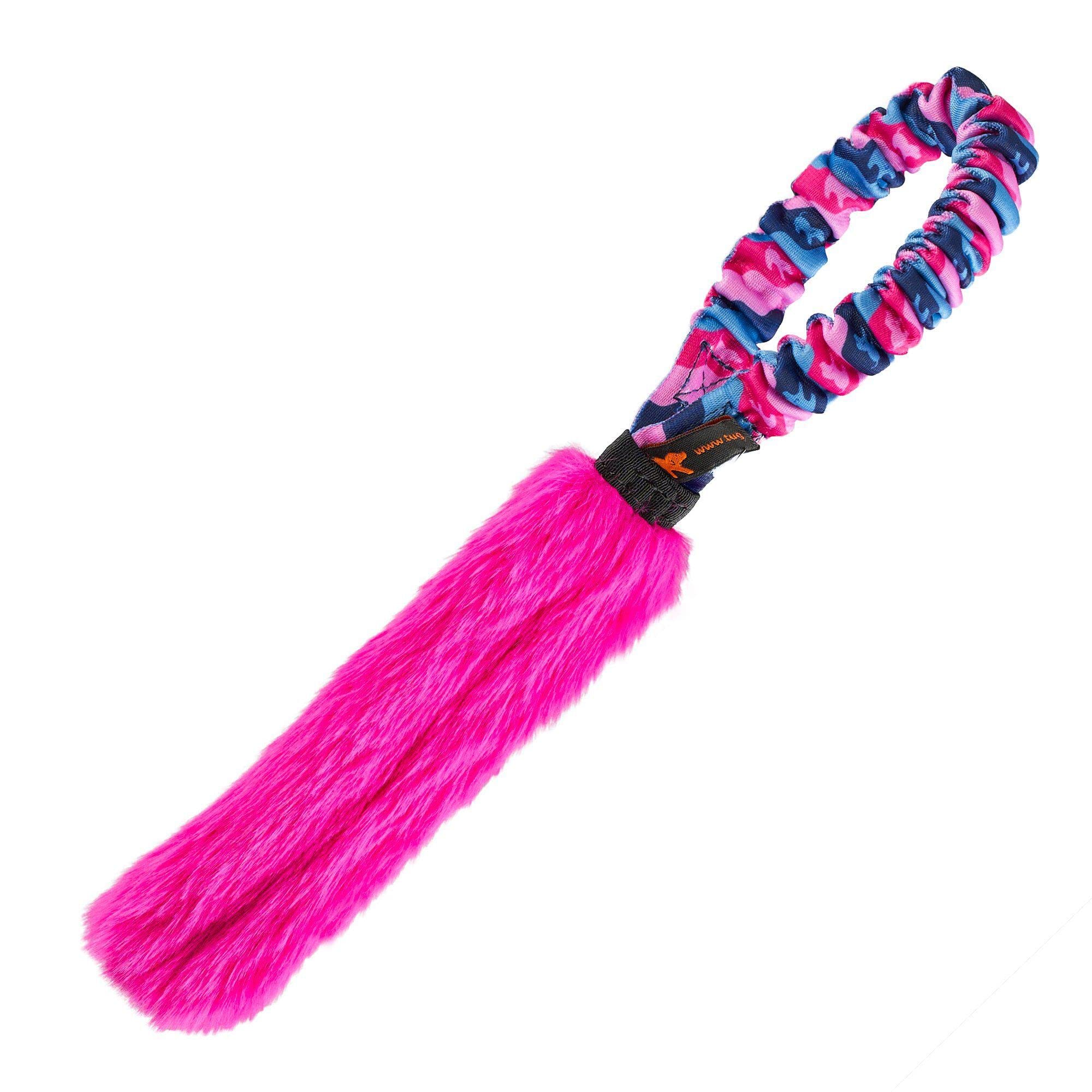 Tug-E-Nuff Pocket Fauxtastic | Durable Bungee Tug Toy for Dogs | Ideal for Interactive Dog Training and Dogs of all Ages | Made of Durable Faux Fur and Comes in 3 Vibrant Colours | 33cm (13inches)