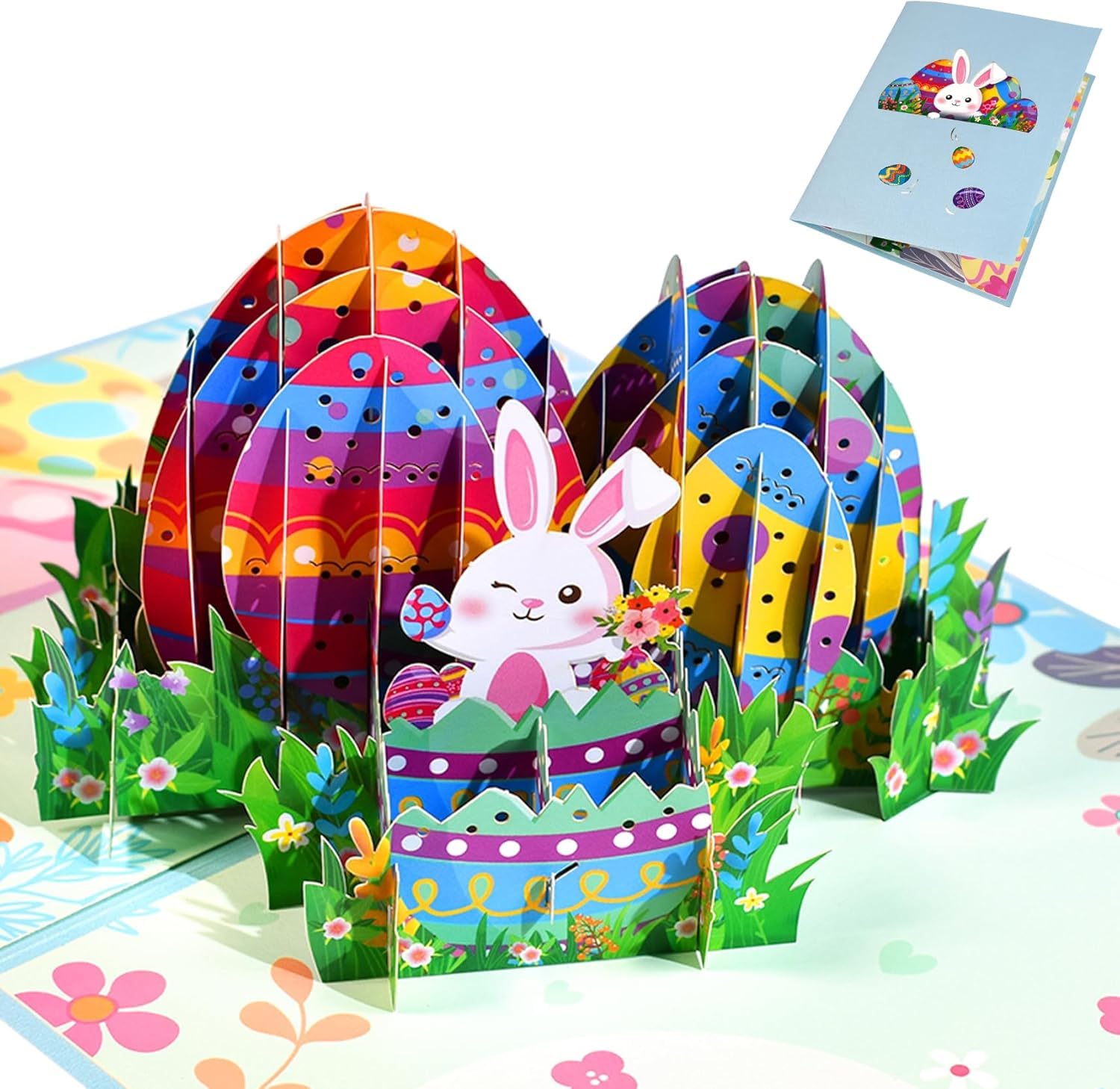 3D Easter Cards,Pop Up Happy Easter Gift Card with Envelope (POP UP Happy Easter Greeting Card with Egg)