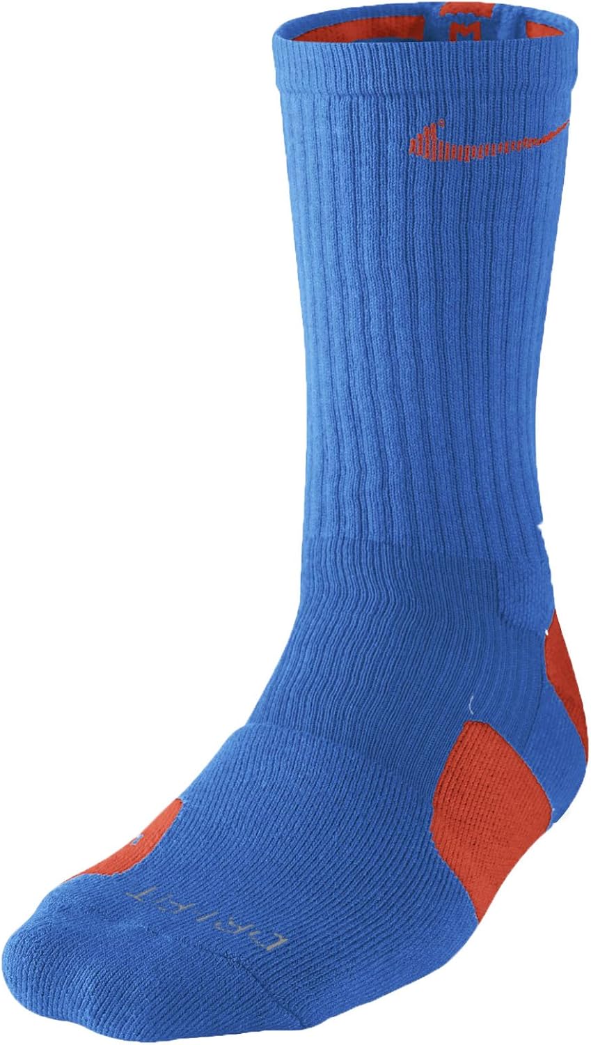Nike Elite Mens Socks Blue and Orange Size M Clothing