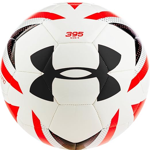 Under Armour Men's SB 817 Desafio 395 Soccer Ball, White/Neon Coral