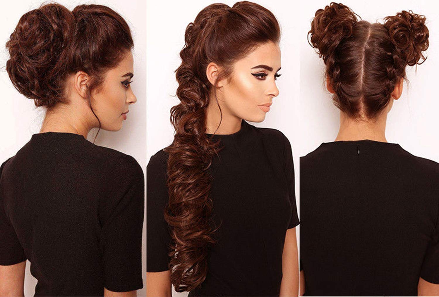 Inaaya Hair Extensions Curly Bun Fake Hair Extension 15 Grams