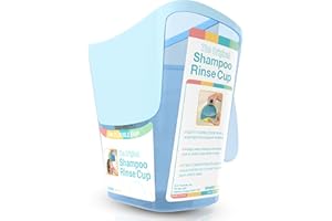 S.C. PRODUCTS, INC. Shampoo Rinse Cup for Kids | Baby Bath Pail | Tear Free Baby Rinser Pail - Three Color Choices