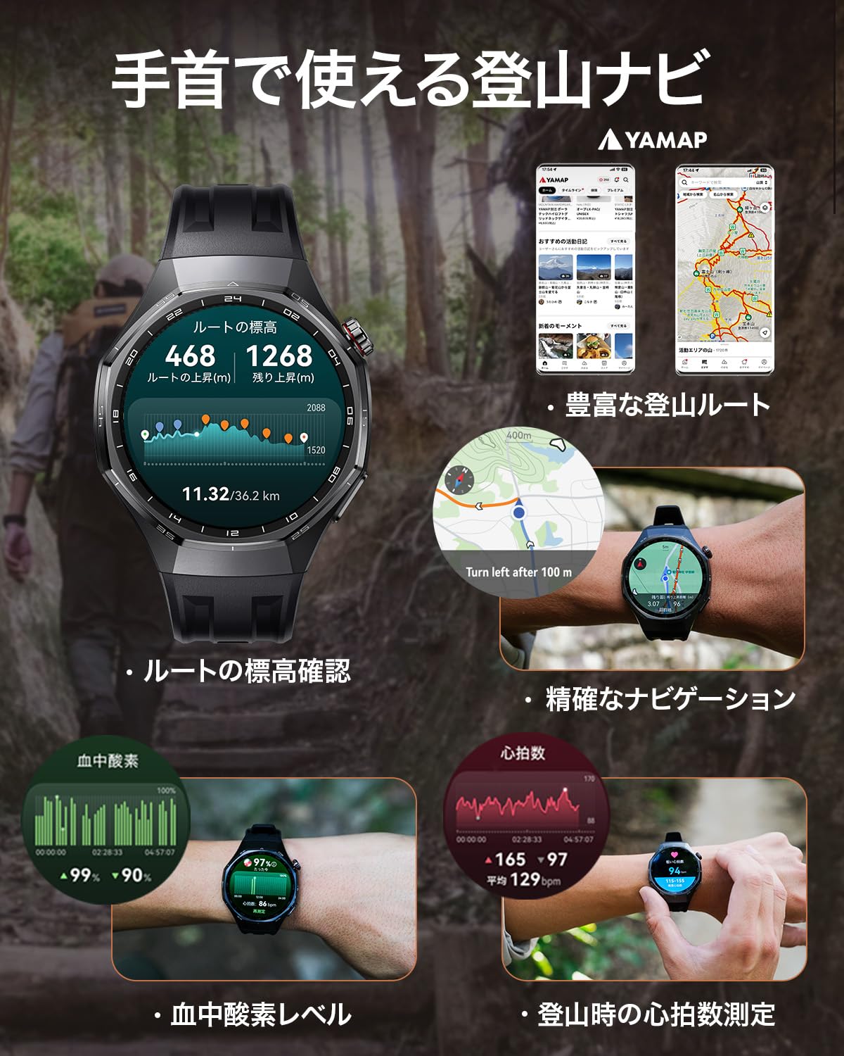 HUAWEI WATCH GT6 Pro 46mm Smart Watch Black + HUAWEI Scale 3 Bluetooth Edition Frosty White for iOS & Android