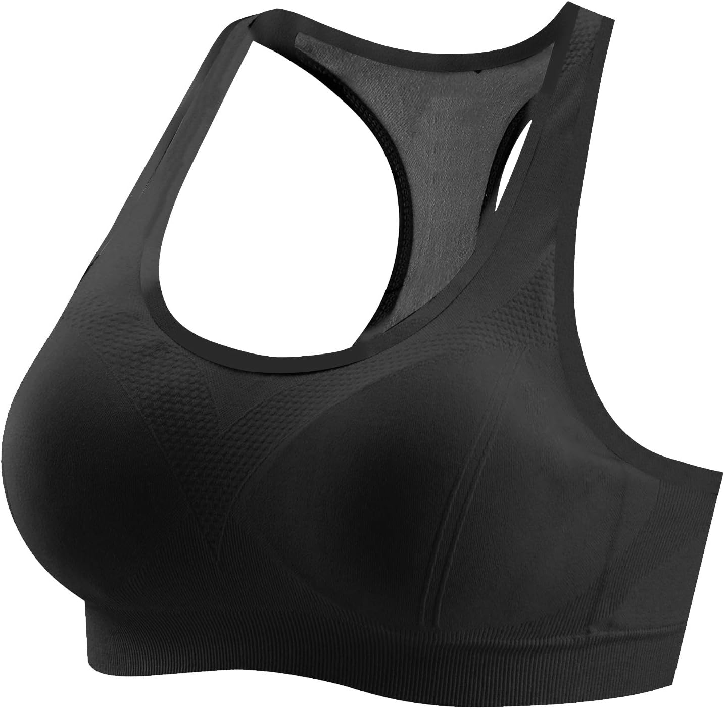 REEHUT Women Racerback Sports Bras - High Impact Support Activewear Bra for Gym Workout