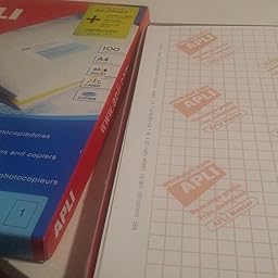 Apli Paper Ref. 2880 Etiquetas Adhesivas Rojo Flúor L/C A4: Amazon ...