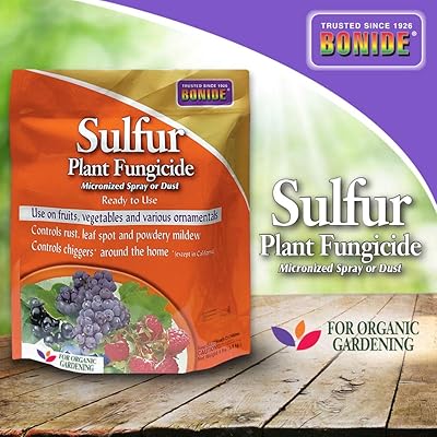 Bonide (BND1428) - Sulfur Plant Fungicide, Organically Controls Rust, Leaf Spot and Powdery Mildew (4 lb.)