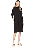 Amazon Brand - Daily Ritual Women's Supersoft Terry Oversized-Fit Modern Funnel-Neck Dress