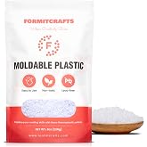 Thermoplastic Beads -8 oz. Polymorph Plastic Pellets(Made in Spain) - Reusable Moldable Plastic Beads - Melting Plastic Pellets for Modeling, DIY Craft
