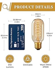DORESshop Edison Bulbs, Vintage Edison Light Bulbs