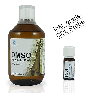 DMSO Dimethylsulfoxid 99,9% höchste Reinheit (Ph. Eur.) - 500 ml - inkl. CDL Probe