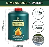 Green Haven C500 Gas Cartridges 6 Pack EN417 Propane-Butane-Isobutane view 2