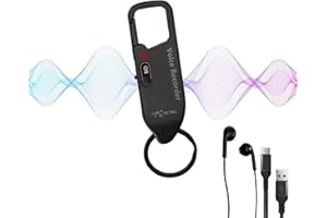 128GB TCTEC Voice Recorder, Voice Activated Recorder with 1500 Hours Recording Capacity, Audio Noise Reduction, USB-C Compatible, Recording Device for Lectures, Meetings, Interviews.