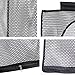 ALYER Breathable Mesh Laundry Hamper,Foldable Hanging Closet Storage Basket,Portable Space Saving Dirty Clothes Bag (Black)