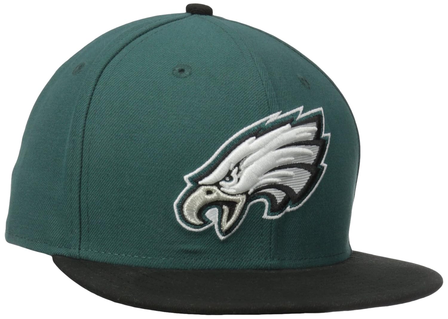 NFL Mens Philadelphia Eagles On Field 5950 Midnight Green Game Cap By New Era NFL Mens Philadelphia Eagles On Field 5950 Midnight Green Game Cap By New Era