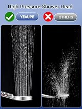 YEAUPE High Pressure Shower Head with Filter 6 Modes Handheld view 6