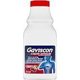 Gaviscon Extra Strength Cherry Liquid Antacid for Fast-Acting Heartburn Relief, 12 ounces