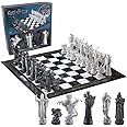 The Noble Collection Harry Potter Wizard Chess Set - 32 Detailed Playing Pieces - Officially Licensed Harry Potter Film Set Movie Props Toys Gifts