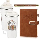 Pickmesh 3 Pcs Christmas Dental Assistant Gifts Tumbler Journal Pen Set | 17 oz Coffee Tumbler, A5 Leather Journal and Pen for Dental Assistants, Hygiene Students and Coworkers