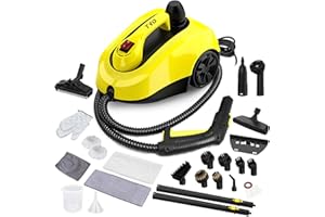 TVD Steam Cleaner, Heavy Duty Canister Steamer with 26 Accessories, Steam Mop with 5M Extra-Long Power Cord for Home Floor Cleaning, Grout, Upholstery, Car Detailing