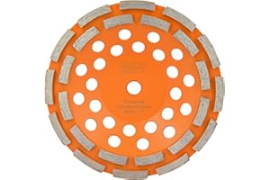 MASTER DEPOT Diamond Concrete Grinding Wheel (7 inch Double Row, 1)