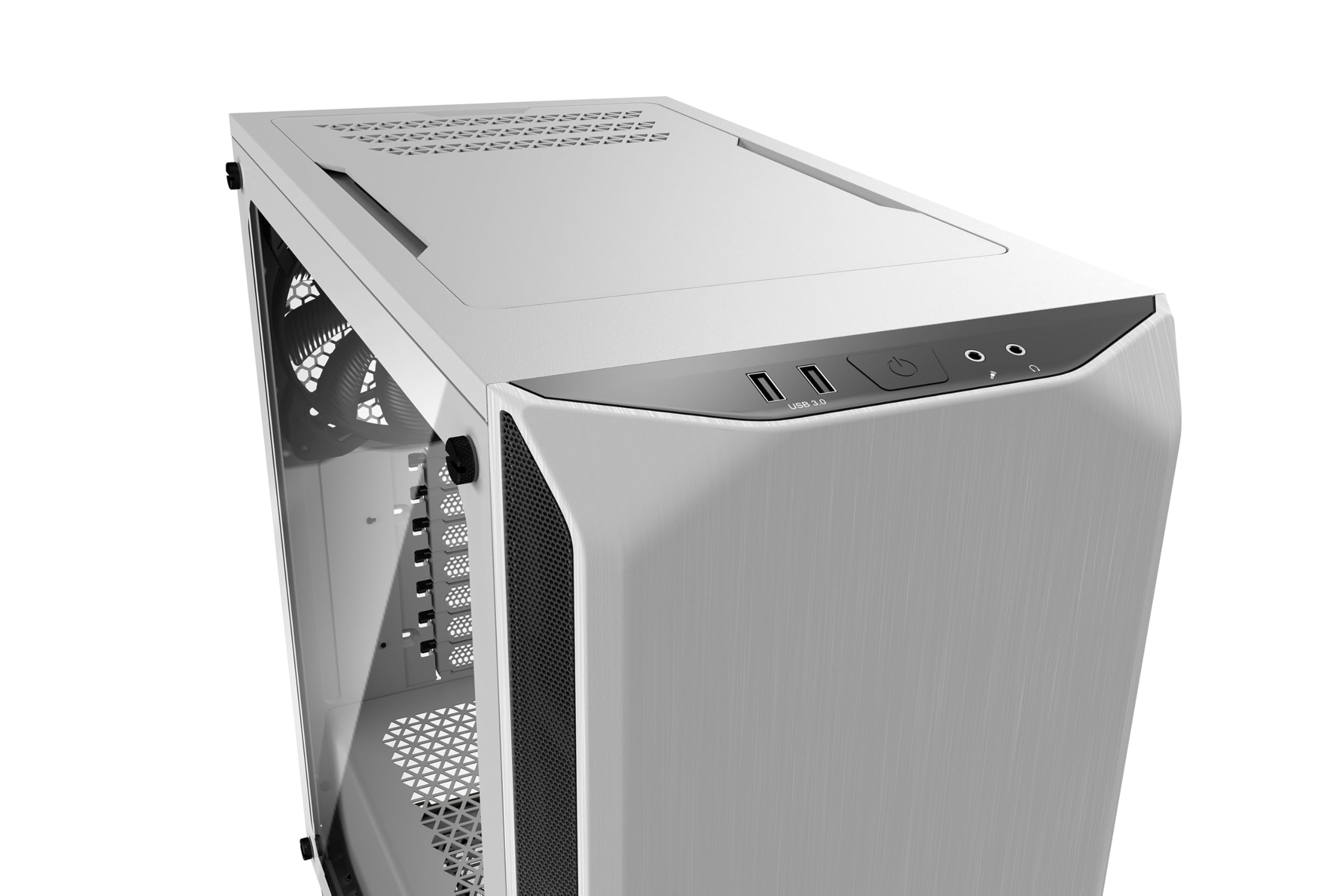 be quiet! Pure Base 500 ATX Midi Tower PC case | Tempered Glass Window | Two Pre-Installed Silent Wings Fans | White | BGW35