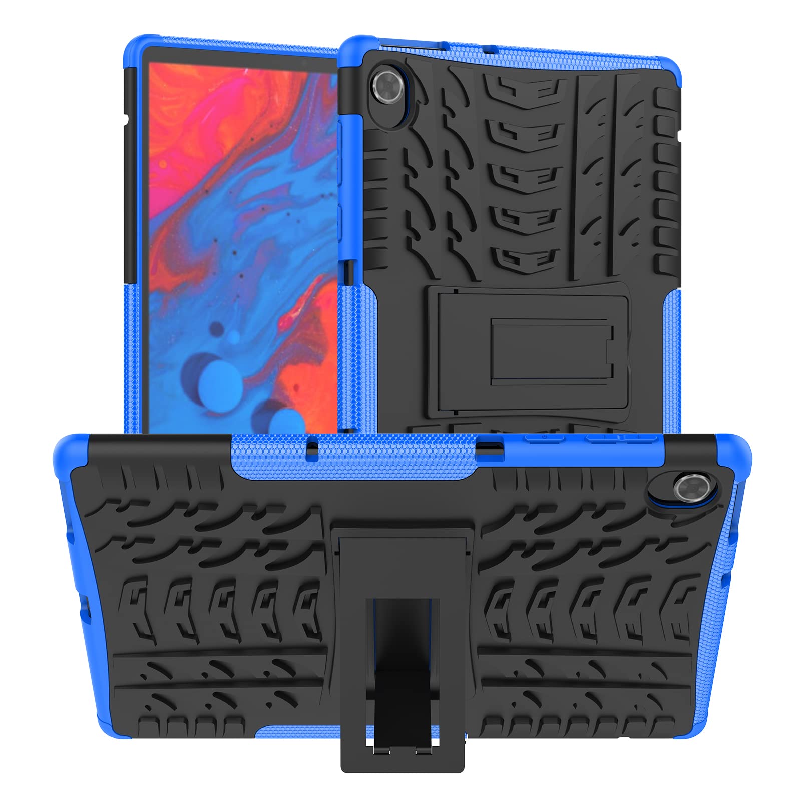 TEYOON Case for Lenovo Tab K10/M10 FHD Plus 10.3, Hybrid PC + TPU Back Cover, Blue