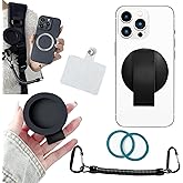 Ephoou Upgraded Magnetic Belt Clip with Anti-Theft Chain for Hiking, Travel, Outdoor, Detachable Strong N52 Magnetic Clip Compatible with iPhone, Samsung, Google, Moto & More XT2