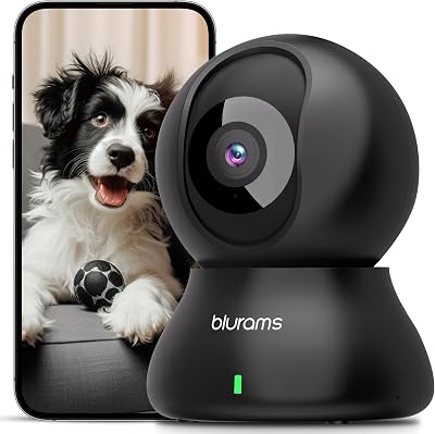 blurams Pet Camera 2K Indoor 360° Night Vision 2.4/5G WiFi Motion Tracking