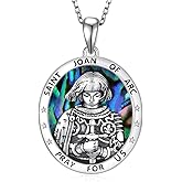 Feijiesi St Michael/St Gerard/St Dymphna/Virgen de Guadalupe Necklace Sterling Silver Religious Necklace Religious Jewelry for Women Men