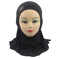 Cogongrass Girls Kids Muslim Hijab Islamic Scarf