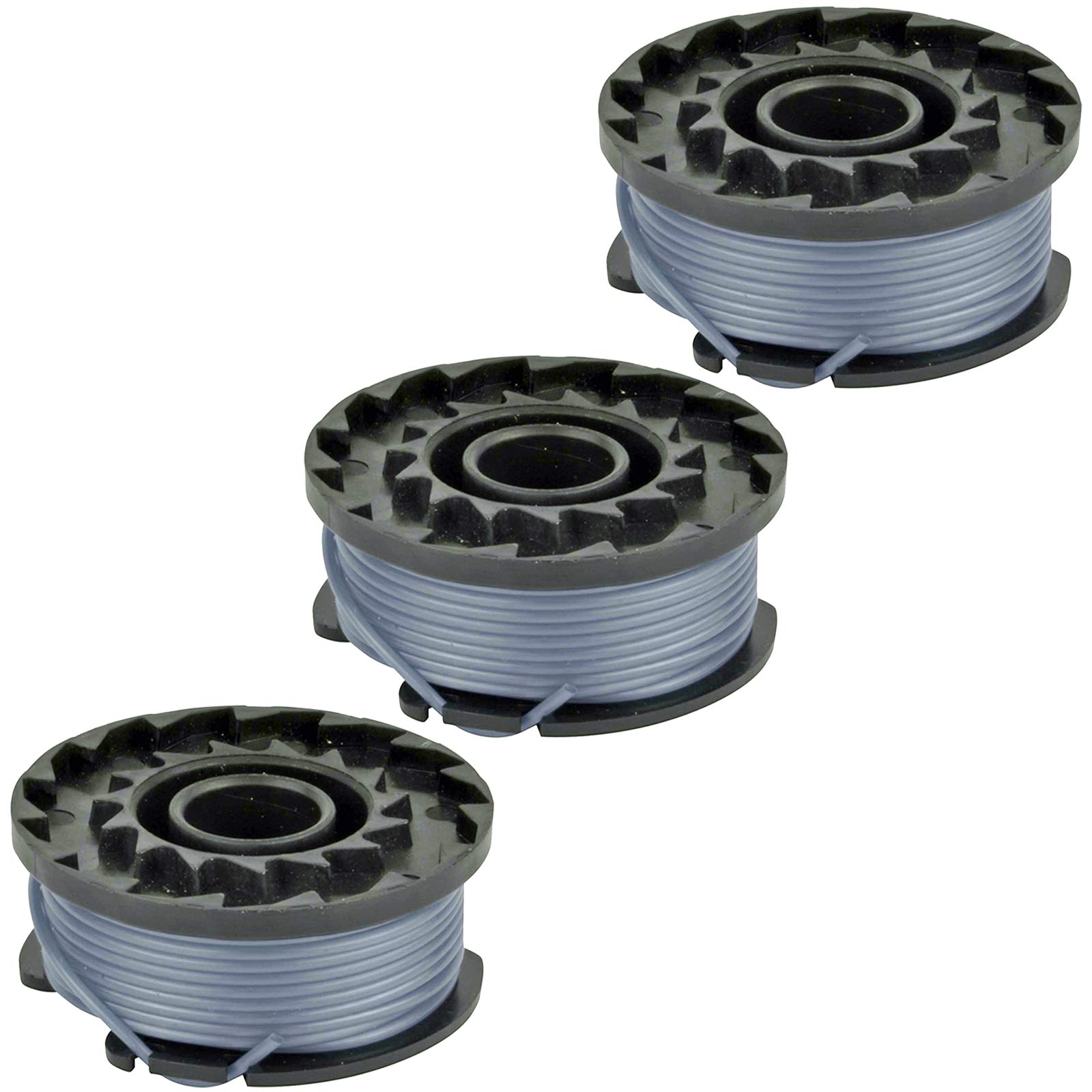 SPARES2GO Spool Line Feed for Spear & Jackson CLGT2425H Strimmer Trimmer (Pack of 3)