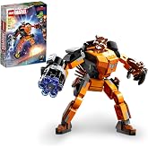 LEGO 76243 Marvel Rocket Mech Raccoon Avengers Toy Action Figure from Guardians of The Galaxy with Collectible Figures for Children from 6 Years