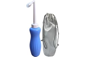 Bum Breeze Upgraded Portable Bidet Bottle 16.9oz (500ml) with Carry Bag – Handheld Travel Bidet / Peri Bottle with Retractable Nozzle & Quick Air Valve – Postpartum, Camping, Toilet, Toddler Hygiene