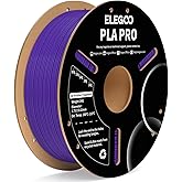 ELEGOO PLA PRO Filament 1.75mm Purple 1KG, 30-250mm/s Printing Speed Improved Rigidity 3D Printer Filament Dimensional Accuracy +/- 0.02mm, 1kg Spool (2.2lbs)