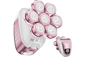 Wyklaus Electric Razors for Women Legs: 5-in-1 Rechargeable Body Shaver - Waterproof Wet Dry Hair Remover - Trimmer for Lady Face Underarms Public Men