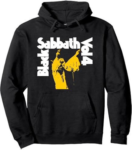 Amazon.com: Black Sabbath Men's Henry Pocket Logo Zippered Hooded